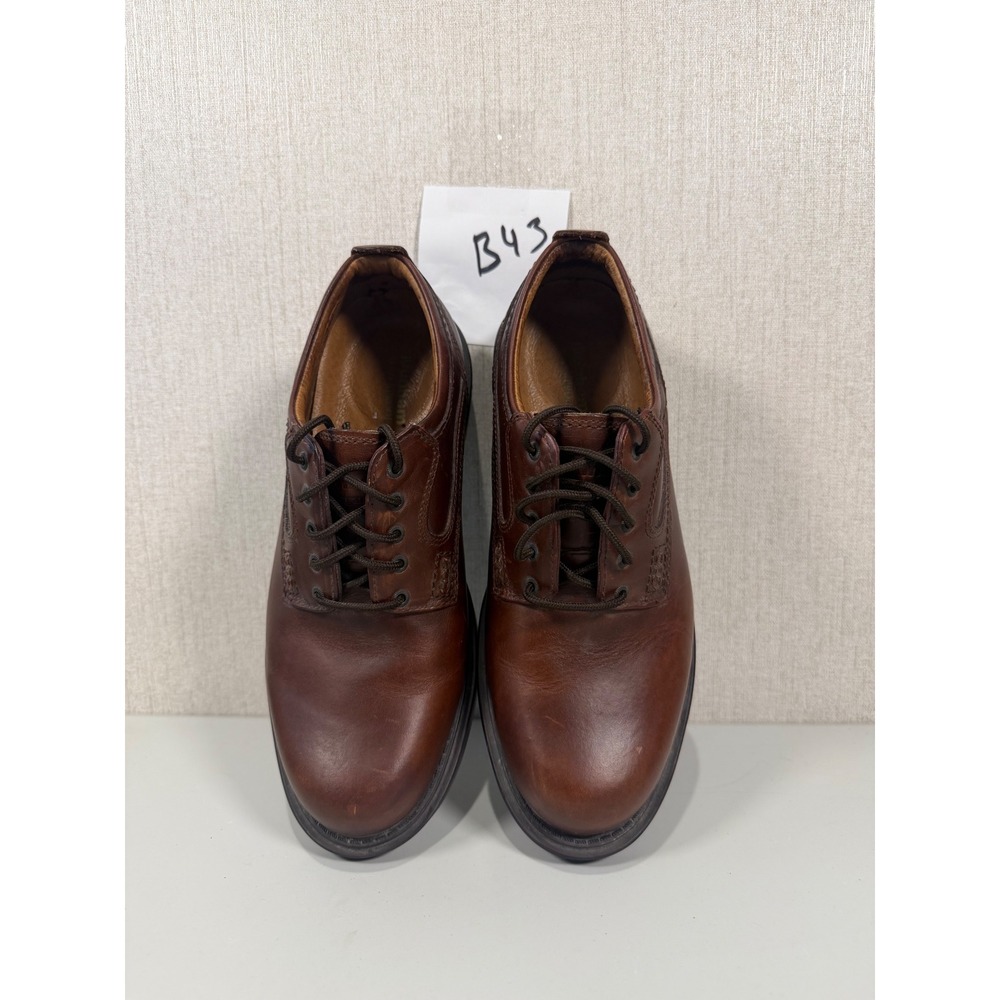 Dunham Mens by Rockport Oxford Brown Lace Up Shoes Size 8.5 D